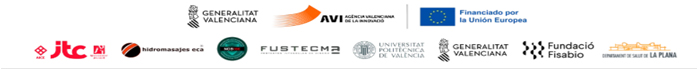 Logos de la Agència Valenciana de la Innovació y del Fondo Europeo de Desarrollo Regional (FEDER)