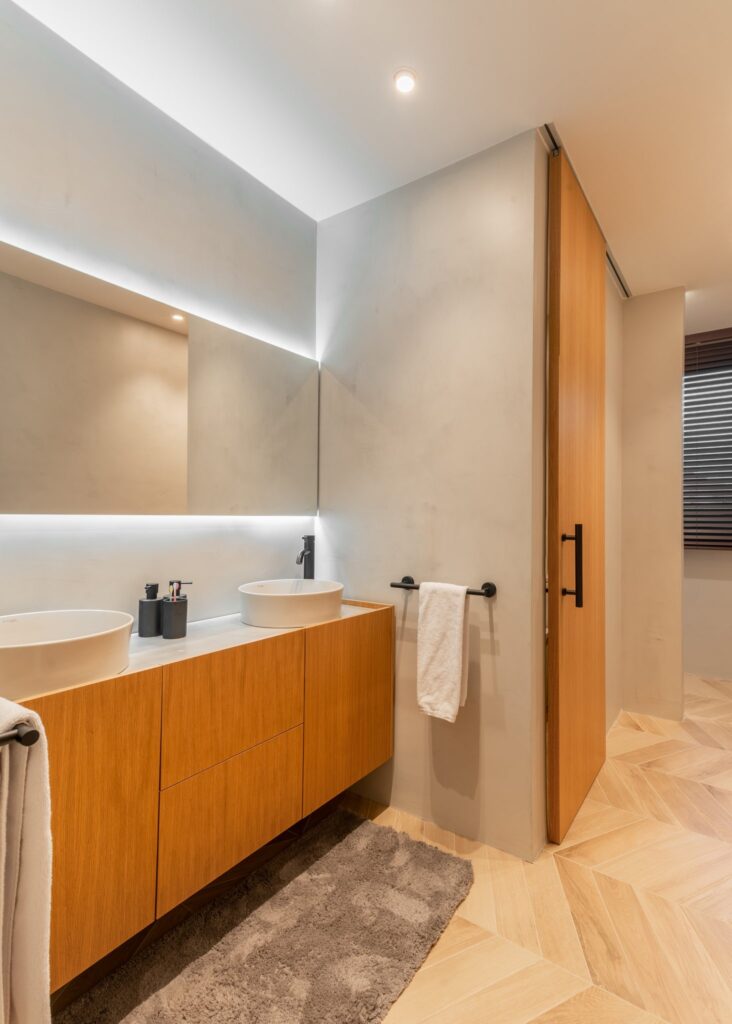 Vista del baño infantil