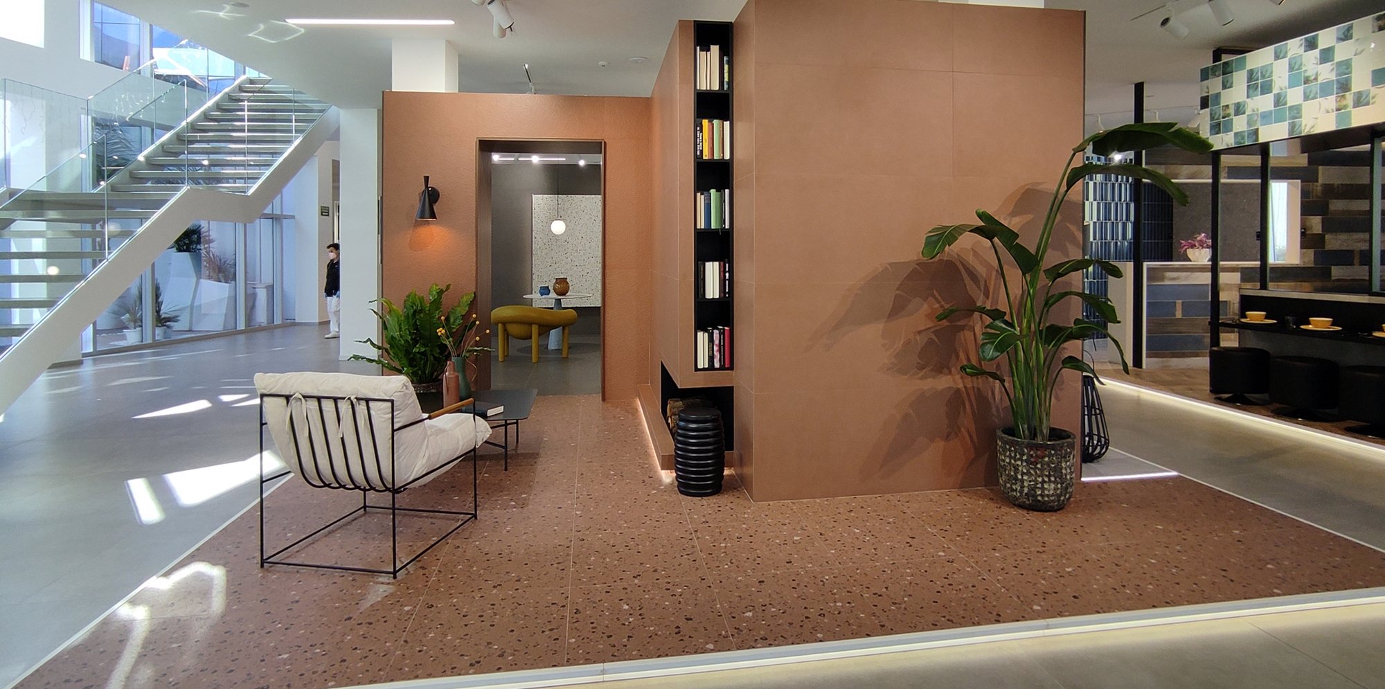 Ambiente en terracota con plantas