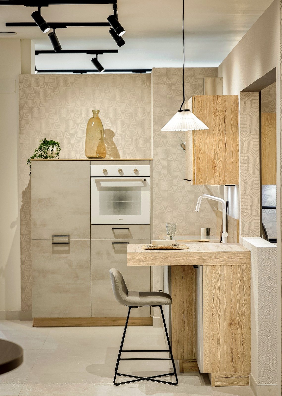 Ambiente de cocina en verde