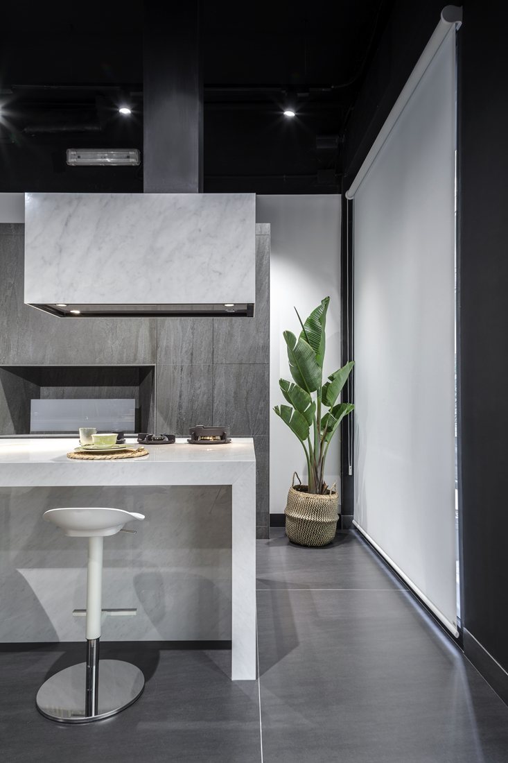 Ambiente de cocina con isla
