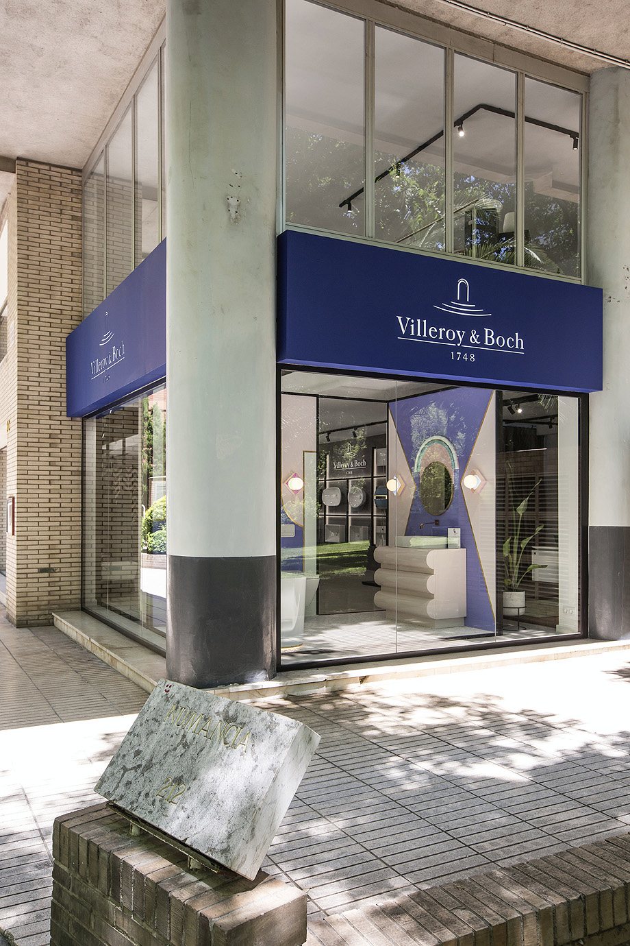 Fachada del showroom de Villeroy & Boch en Barcelona